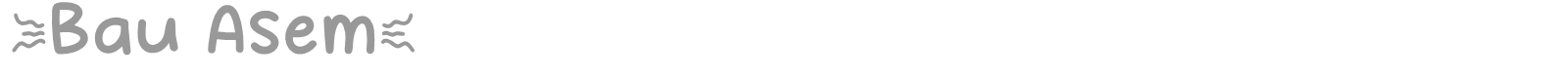 Bau Asem font preview